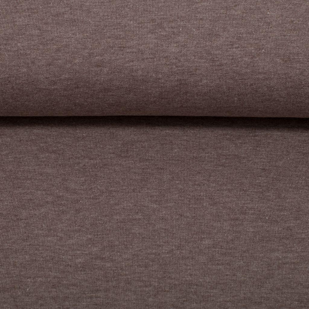 Stretch-Sweat melange schlammbraun